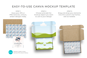 Mailer Box Mockup For Canva