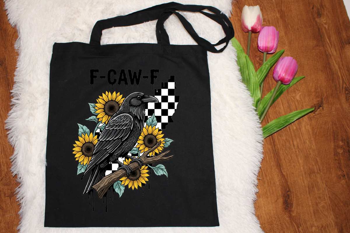 Crow Raven PNG, F-CAW-F Funny Hallow, an Illustration by designcity5 (Photo 3 of 8)