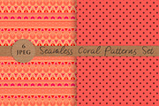 CORAL seamless patterns set, a Pattern Graphic by Futurel (Thumbnail 3 of 4)