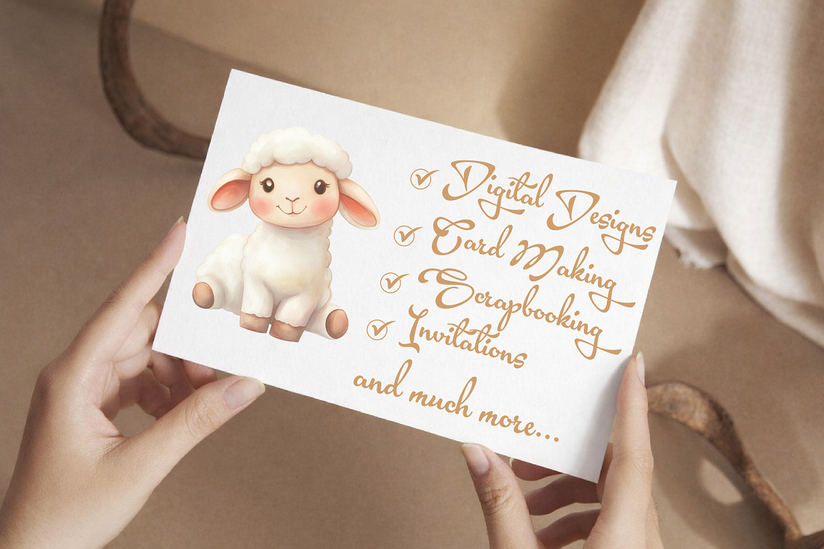 Watercolor Farm Animals Clipart Set, an Illustration by Libby Wishes (Photo 5 of 7)