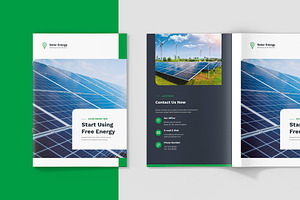 Solar Energy Magazine Canva Template