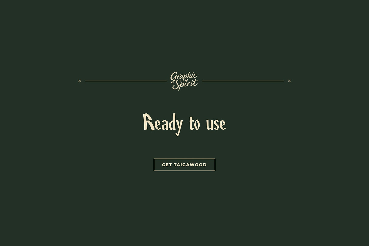 Taigawood Rustic Woodcut Font, a Sans Serif Font by Graphic Spirit (Photo 8 of 8)
