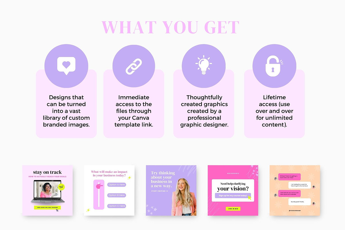 Coach Instagram Templates | Bright, a Social Media Template by Ciera Design Templates (Photo 7 of 10)
