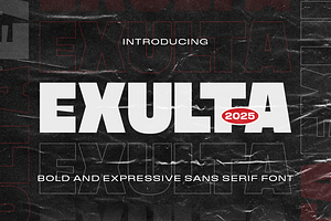 Exulta – A Bold and Expressive Sans