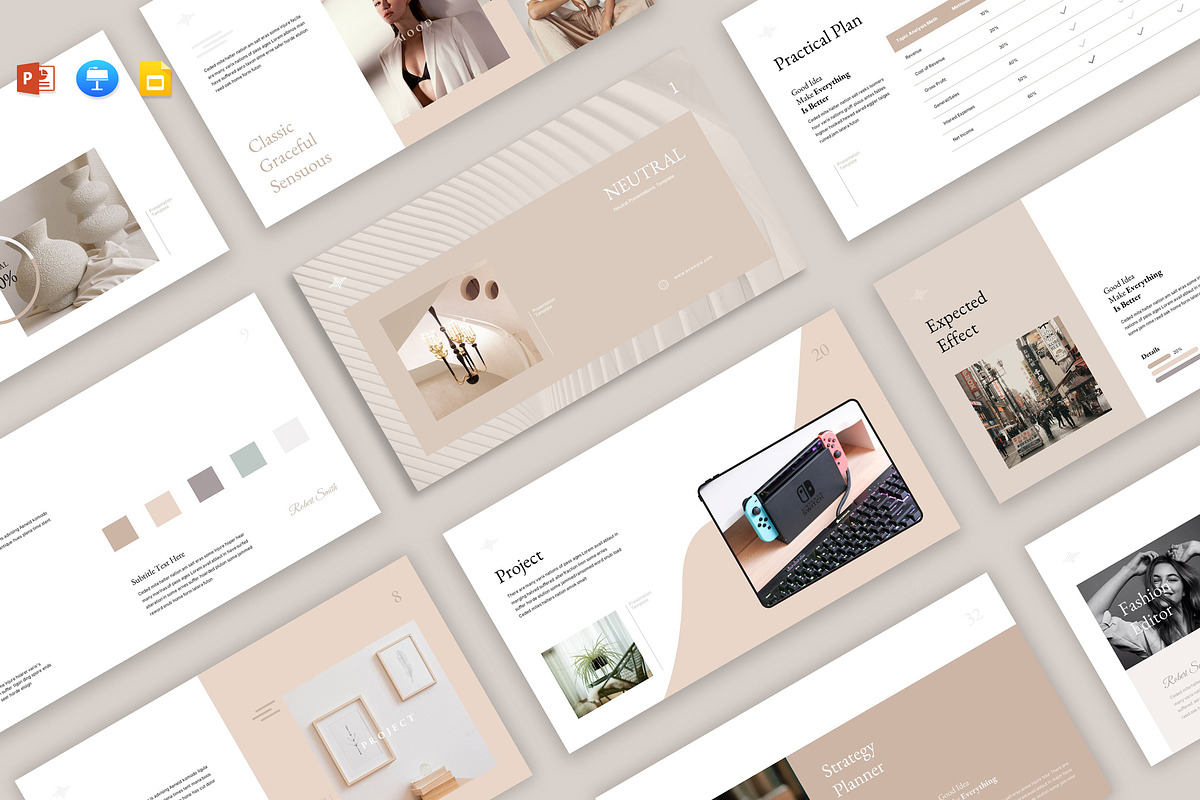 Neutral Presentation Template, a Presentation Template by Pradaxa (Photo 1 of 12)