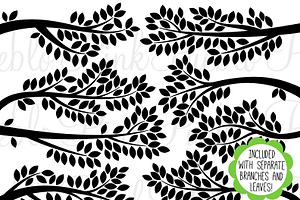 Branch Silhouettes Clip Art & Vector