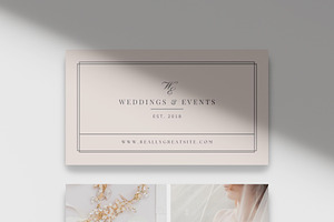 Event Planner Business Card Template