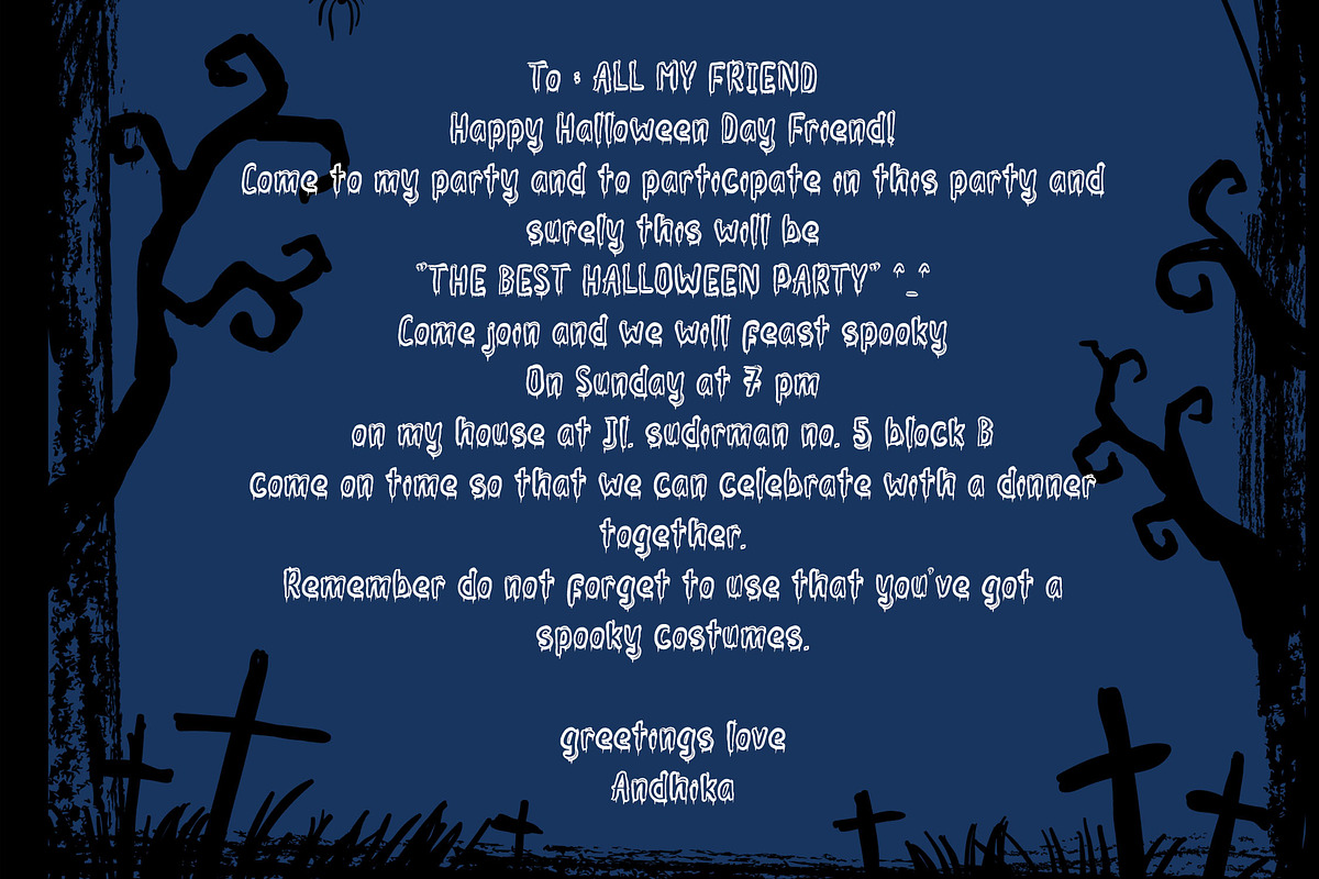HENEWA - Halloween Font, a Font by NTC Graphic (Photo 2 of 8)