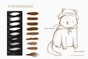 Pencils brushes & canvas Procreate, a Brush Add-On by polikarpovaart (Thumbnail 4 of 16)