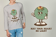 Christmas Mistletoe Vintage Cartoon, an Illustration by vectstudio (Thumbnail 3 of 5)
