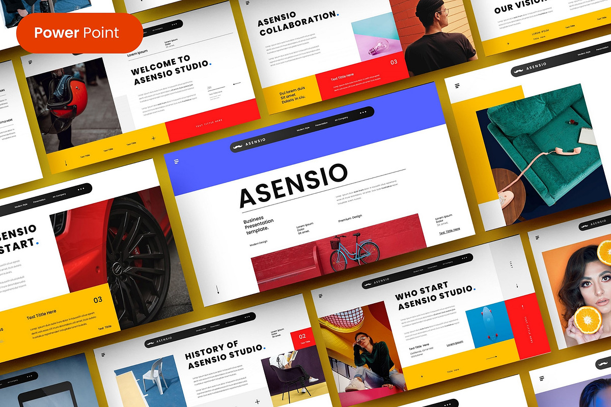 Asensio  – Business PowerPoint Templ, a Presentation Template by Dens Creative Studio (Photo 1 of 6)