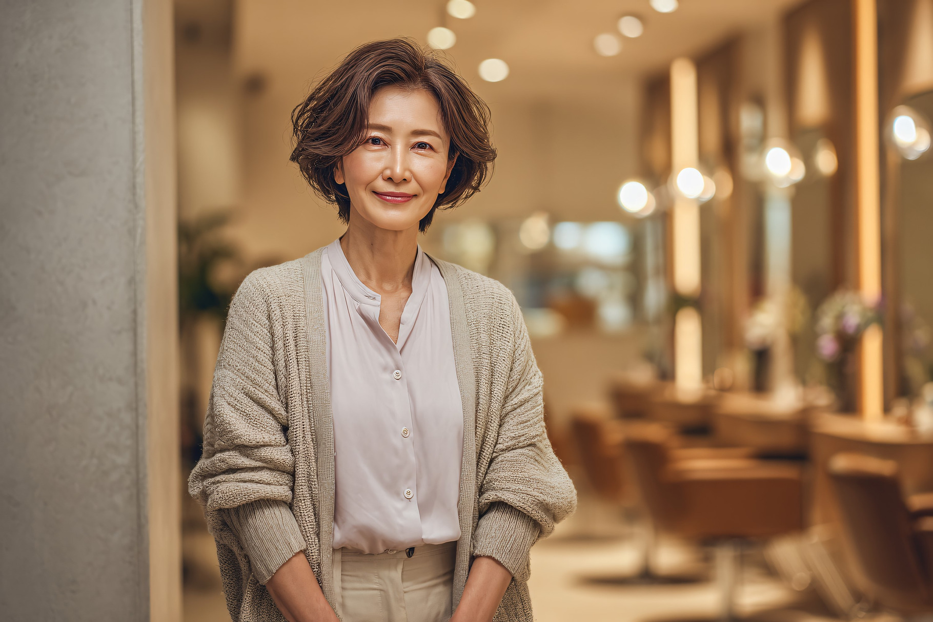 Smiling Mature Woman, a Person Photo by shahsoft