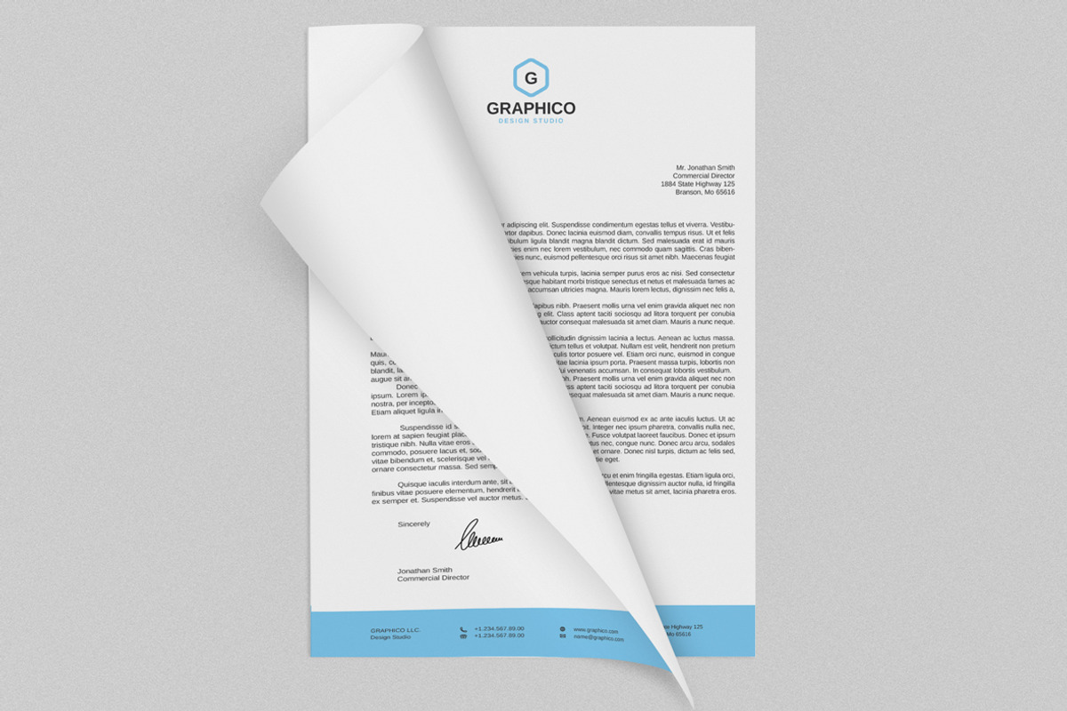 Corporate Letterhead 7 with MS Word, a Stationery Template by ND Design (Photo 4 of 5)