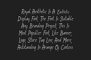 Royal Aesthetic Font