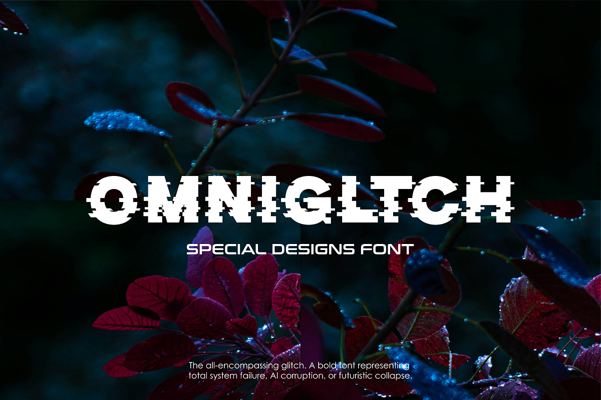 GLTCH - Glitch Typeface font, a Font by Vroz Studio (Photo 2 of 6)