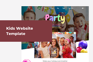 Party - Kids Website Template