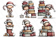 Whimsical Elf Clipart Bundle, an Illustration by DreamPrint404 (Thumbnail 5 of 5)