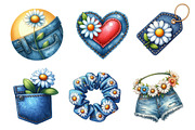 Watercolor Summer Daisy Clipart, an Illustration by Dream Creation (Thumbnail 4 of 6)