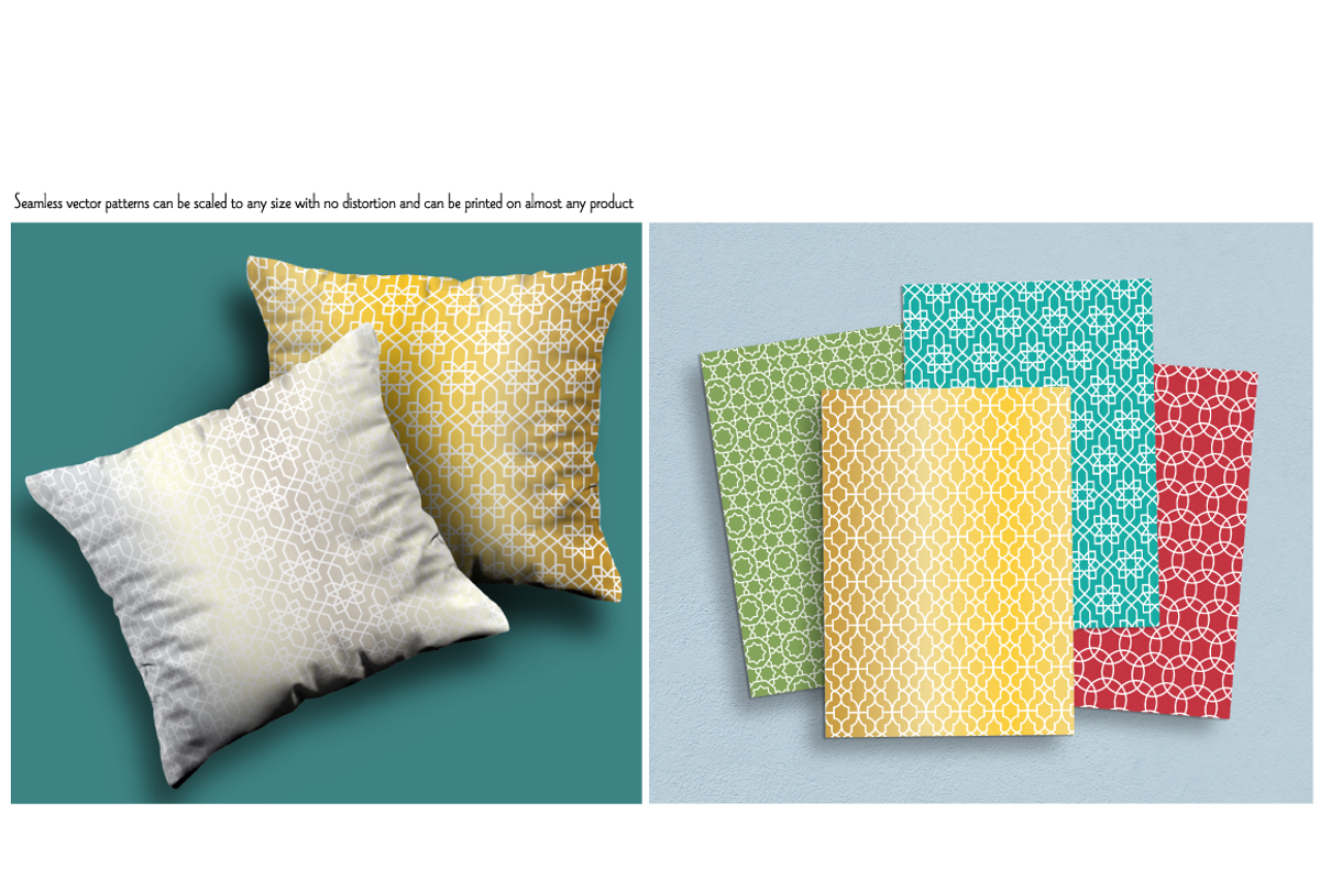 Seamless Blue Moroccan Patterns preview 2