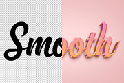Smooth 3D editable text effect, a Layer Style Add-On by Hello Muh (Thumbnail 2 of 2)