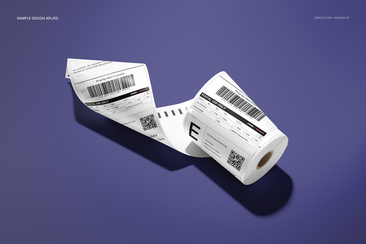 Noissue Shipping Labels Mockup Set, a Packaging Mockup by creatsy5 (Photo 7 of 21)