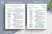 Creative Resume, Blue CV Templates, a Resume Template by The Art of Resume (Thumbnail 4 of 8)