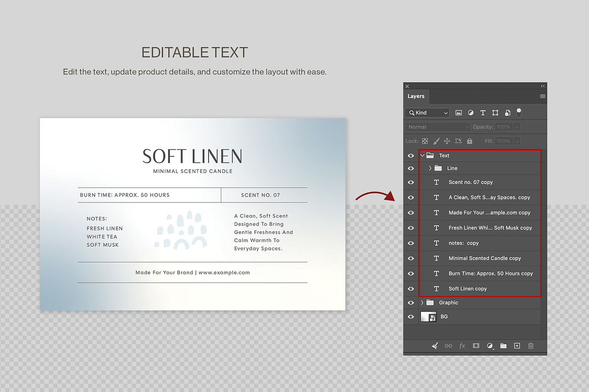 Product Label Template Set, a Stationery Template by BrandPacks (Photo 10 of 14)