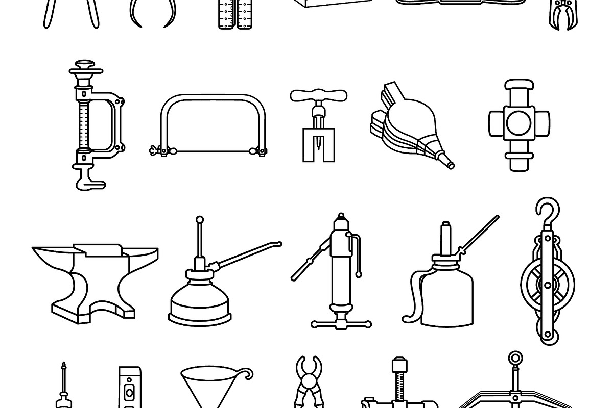 22 unique and specialized tools, an Object Illustration by LogosDen (Photo 2 of 3)