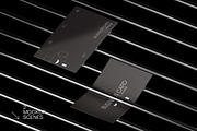 Business Cards on Metal grid Mockups, a Product Mockup by fakhroo (Thumbnail 1 of 4)