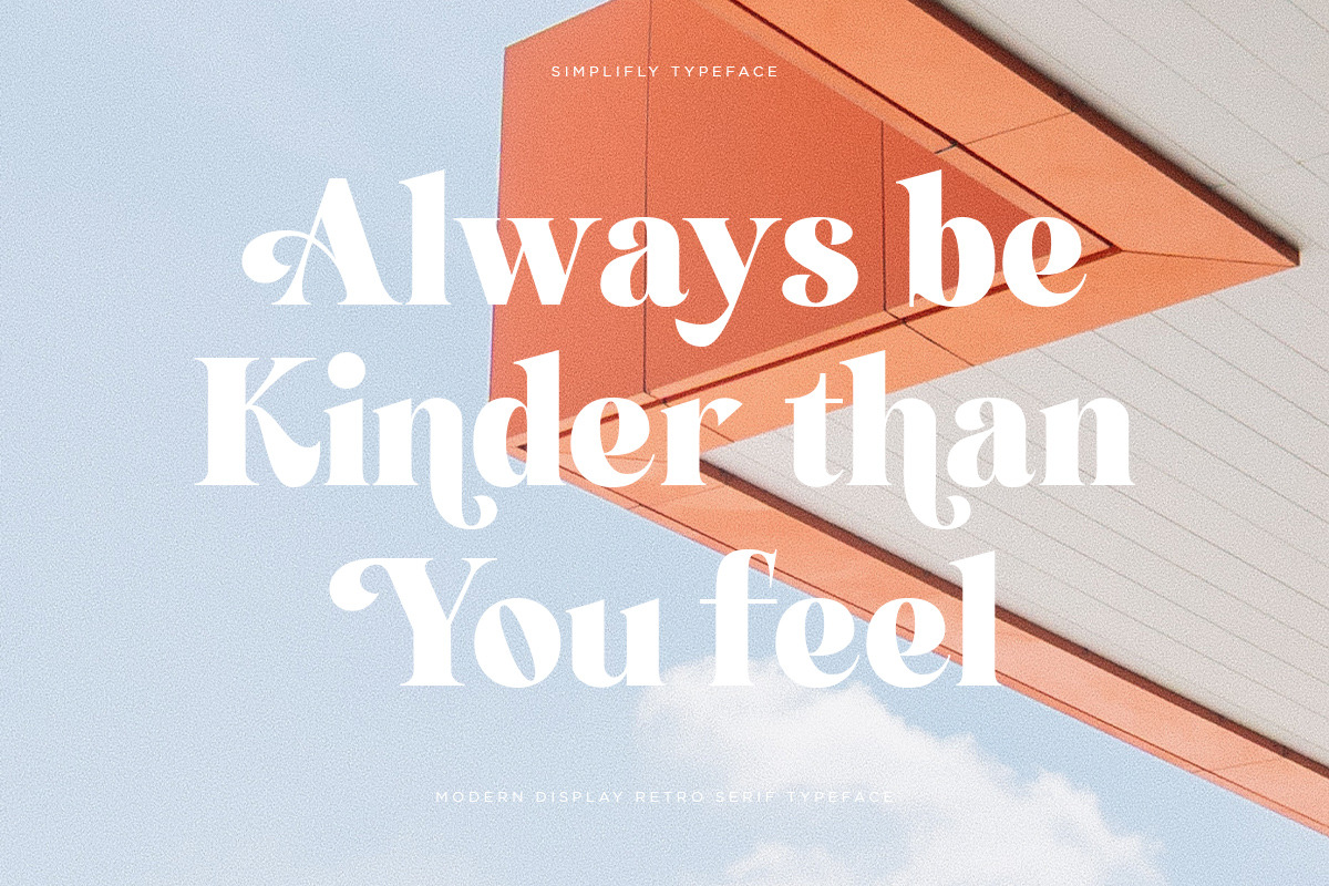 Simplify | Cheek Display, a Serif Font by Pentagonistudio (Photo 6 of 12)