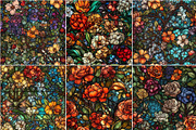 Rosette - Seamless Stained Flowers, a Pattern Graphic by Pixel Perfect Patterns (Thumbnail 8 of 11)