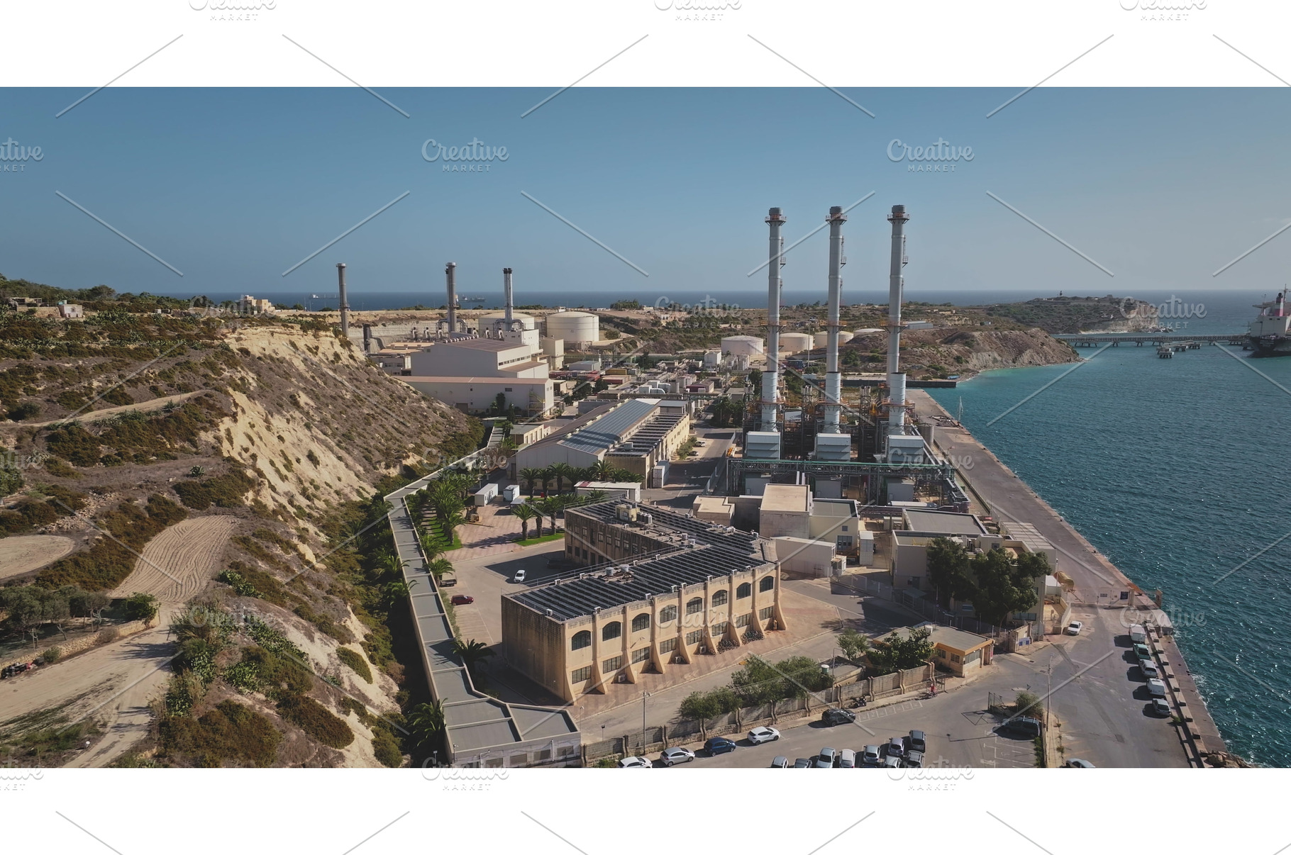 Delimara Power Station supplying, an Industrial Photo by Goinyk