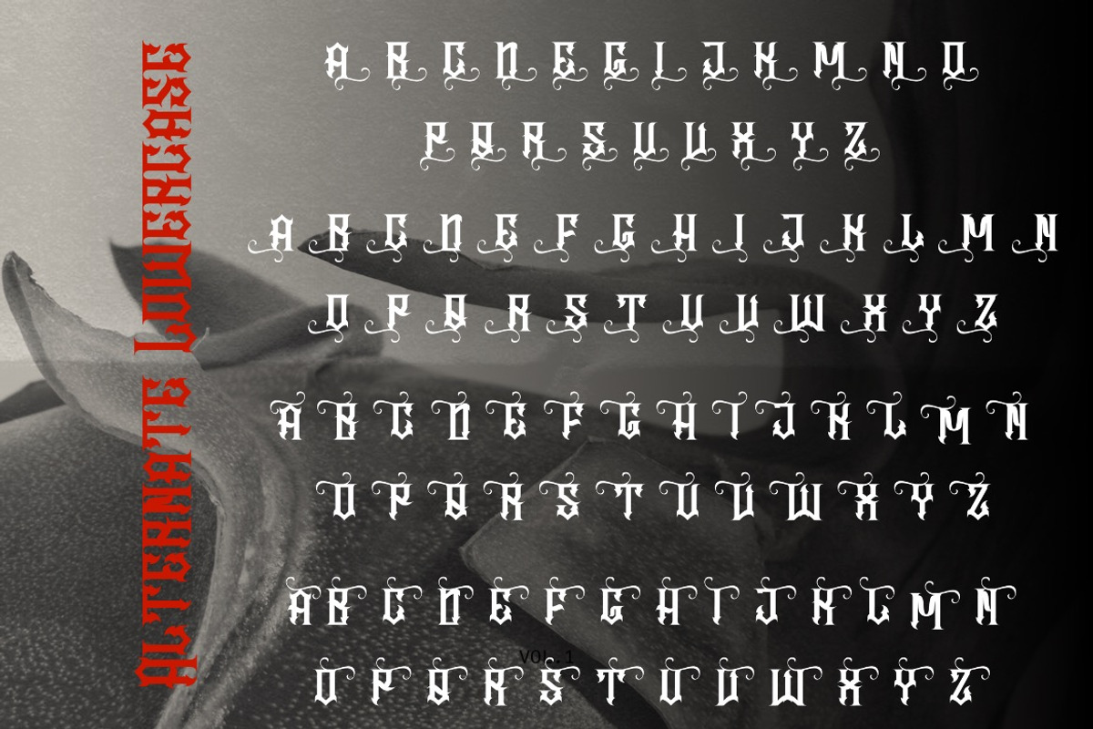Velgrynd - Display Blackletter Font, a Blackletter Font by Dhabee (Photo 10 of 17)