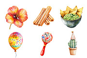 Watercolor Cinco De Mayo Clipart PNG, an Illustration by CreationArt (Thumbnail 2 of 5)