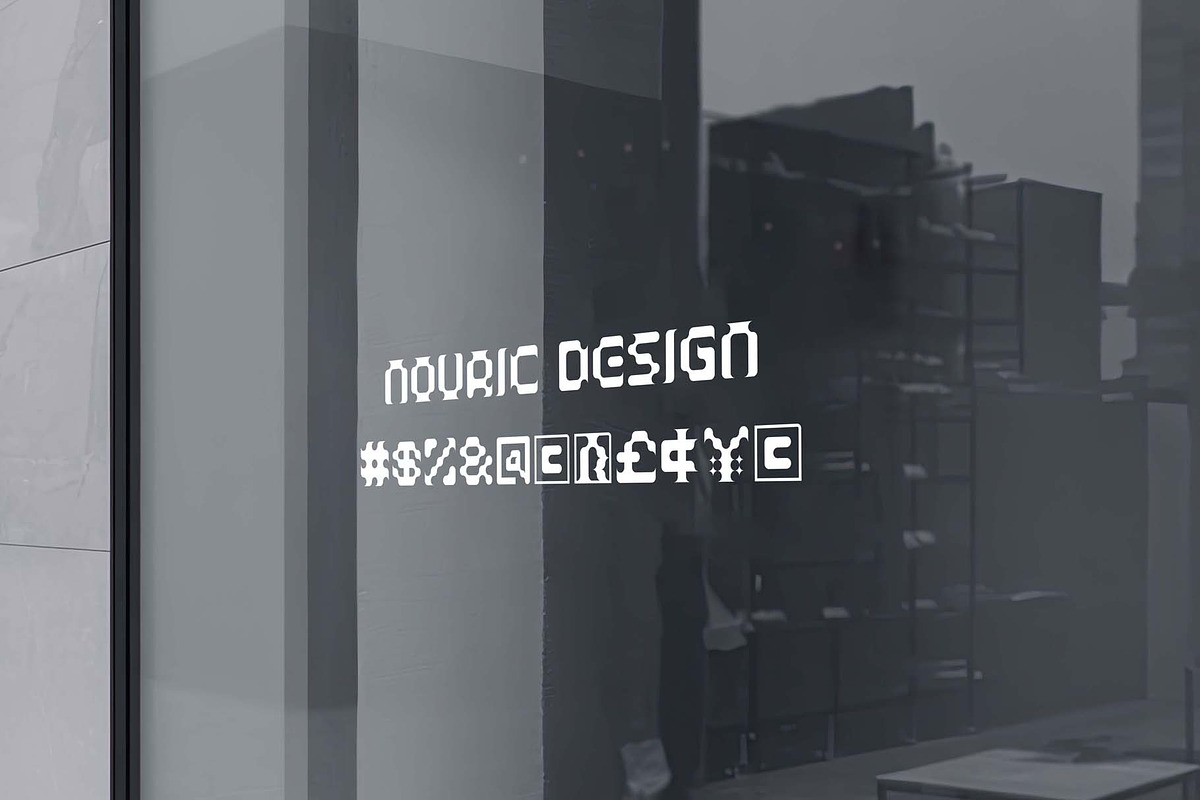 ND Vectorix Futurism Typeface, a Blackletter Font by Nouric Design (Photo 5 of 6)