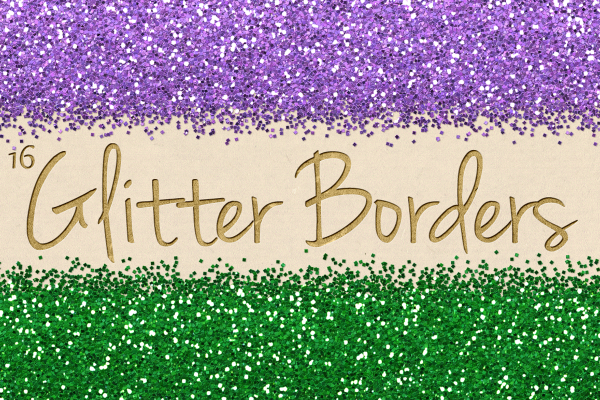 Digital Glitter Borders Clipart Pack, an Object Graphic by Paper Element (Photo 4 of 5)