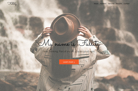 Fullity - Personal Bootstrap 4, a Bootstrap Template by Marrow Melow