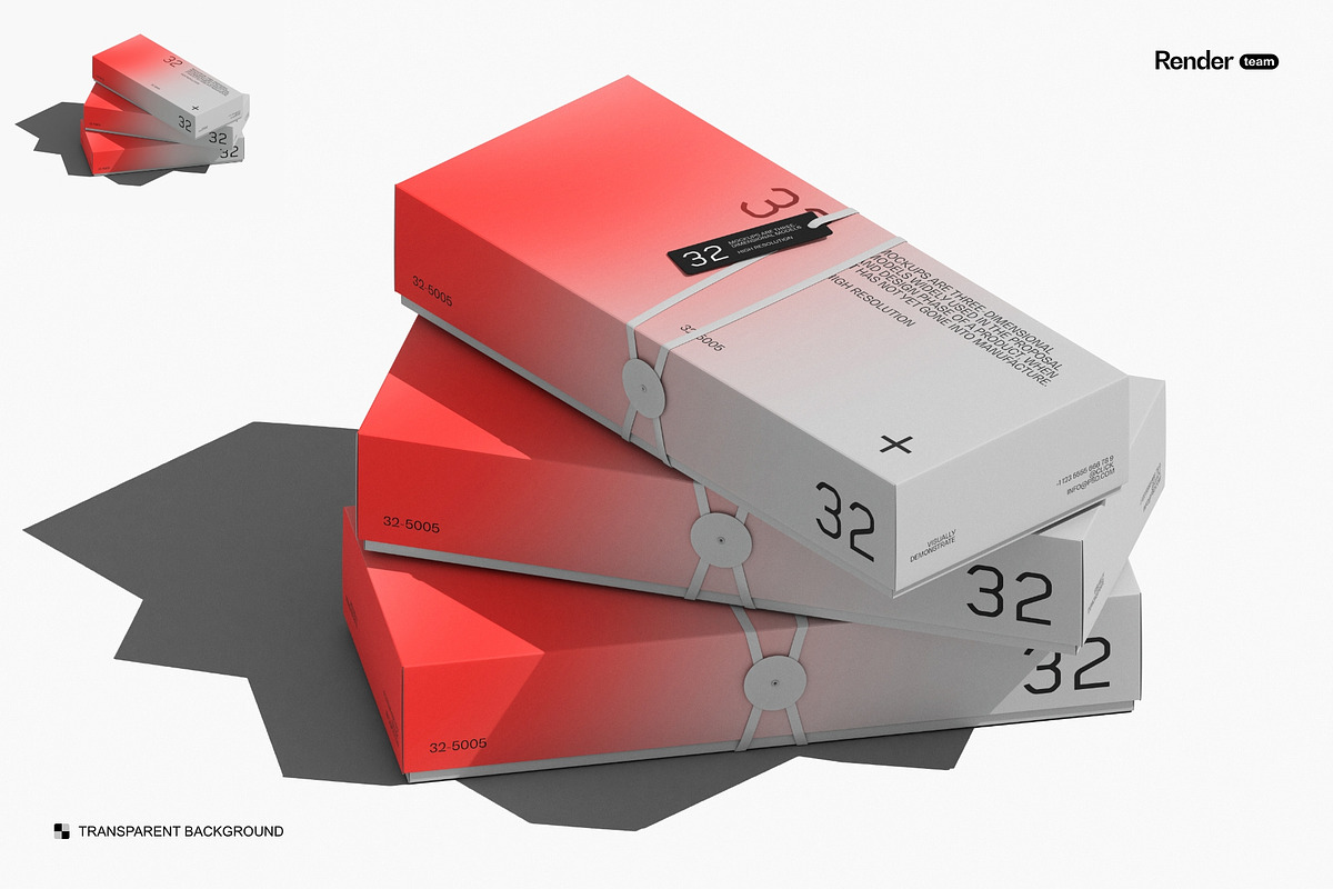 Paper Box Mockup Set, a Packaging Mockup by Renderteam (Photo 9 of 14)