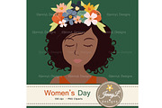 Women's Day Digital Papers & Clipart, a Pattern Graphic by JennyL Designs (Thumbnail 8 of 9)