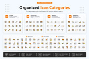 Strategic Planning Dashboard Icons, an Outline Icon by vexper (Thumbnail 8 of 10)