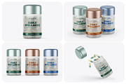 Capsules Jar Mockups, a Mockup by Mockups Planet (Thumbnail 1 of 5)