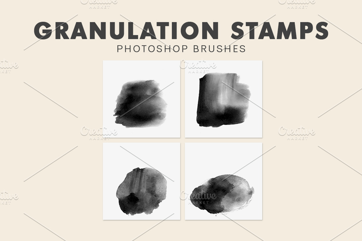 Granulation Stamps Photoshop Brushes, a Brush Add-On by AB-TheDesigner (Photo 4 of 4)