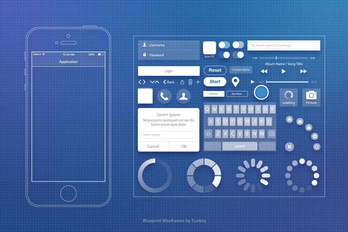 Blueprint Wireframe, a Wireframe Template by Sunbzy (Photo 3 of 3)