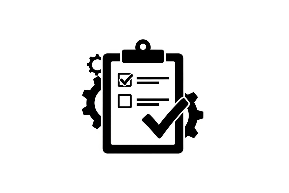 Factory Quality Checklist Silhouette, a Graphic by hafijul (Photo 13 of 14)