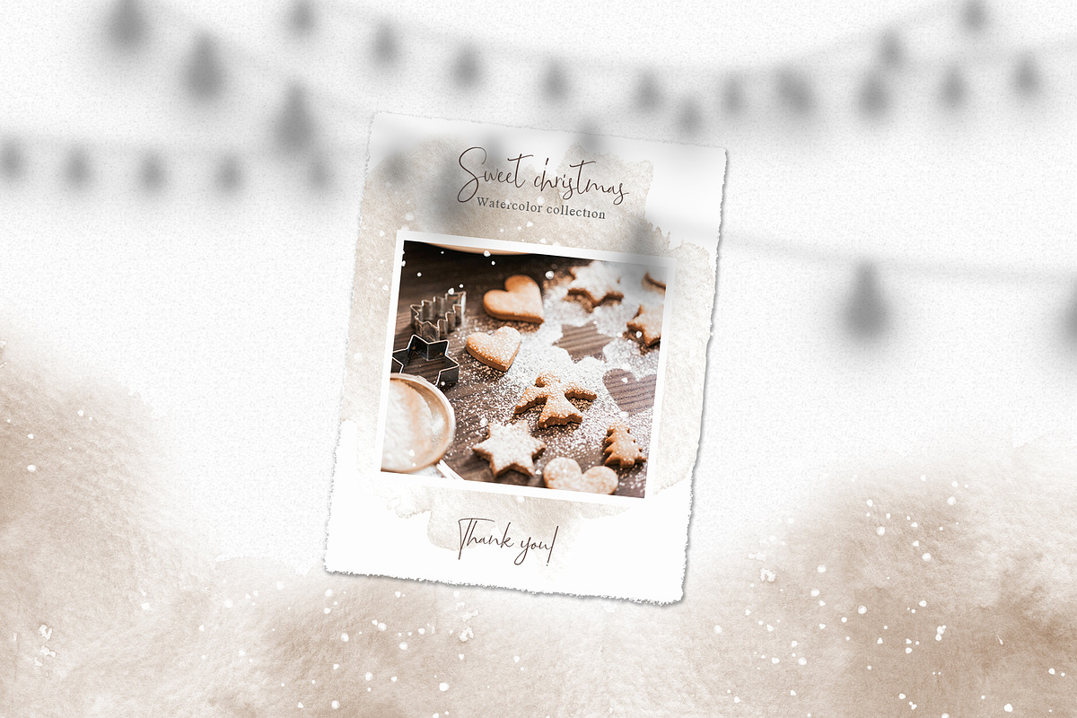 Sweet watercolor christmas., a Decorative Illustration by BrushArtDesigns (Photo 5 of 5)