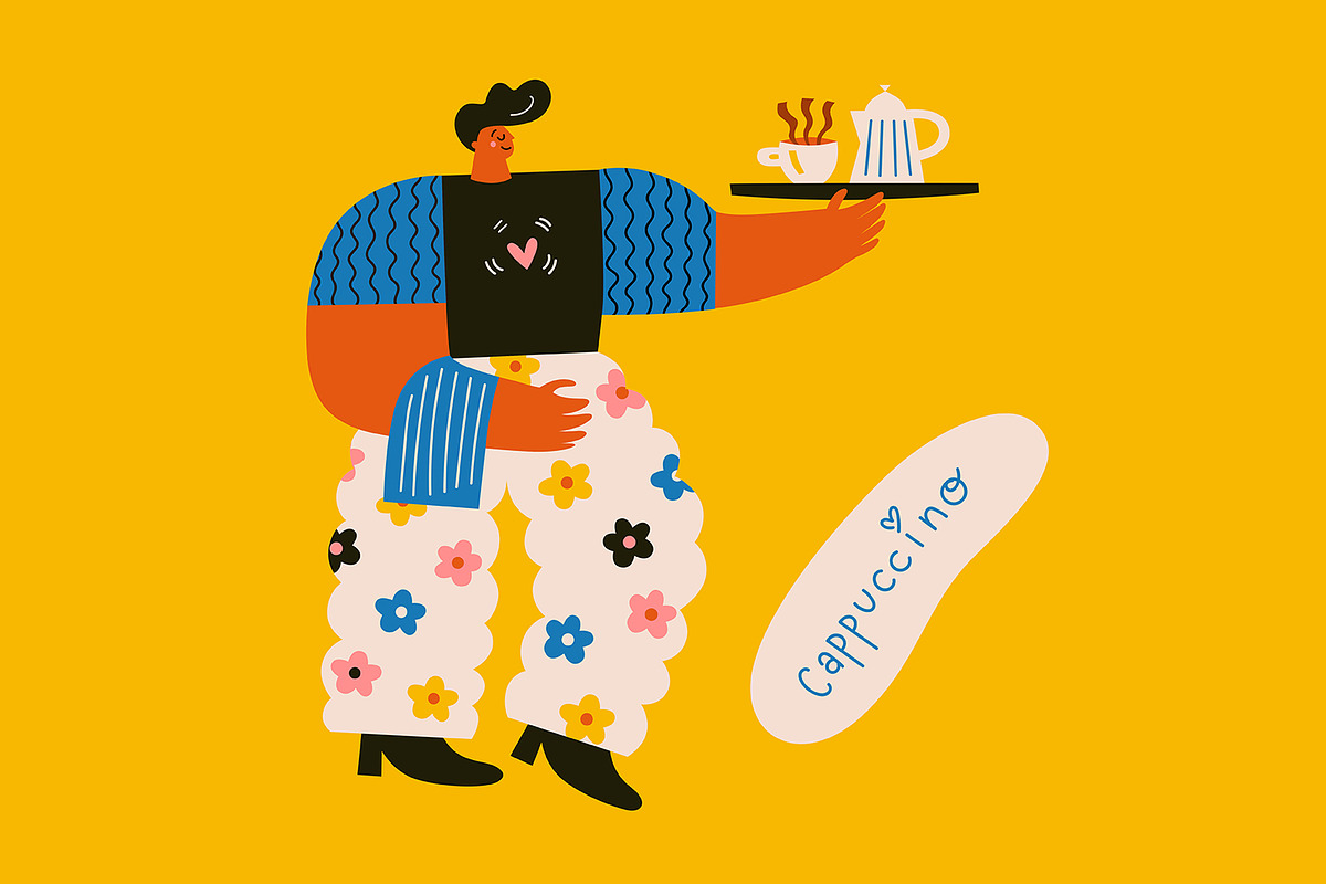 Coffee time, a Person Illustration by MoleskoStudio (Photo 7 of 15)