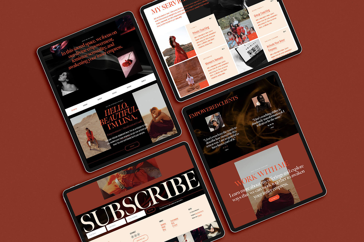 Empress Squarespace Website Template, a Squarespace Template by The Humanista Co. (Photo 3 of 20)