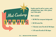 100 Mid-Century Shapes, an Object Graphic by Brian Ritter Design (Thumbnail 2 of 6)