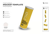 Twist Tumbler Mockup Template, a Household Mockup by DesignRushMarket (Thumbnail 1 of 6)