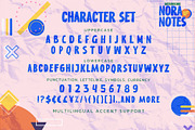 Nora Notes - All Caps Display Font, a Font by Gassstype (Thumbnail 7 of 8)